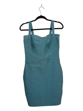 Teal Bandage Bodycon Dress with Straps Size Large
